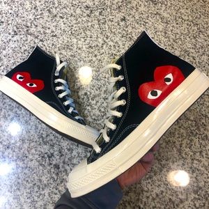 Converse All-Star High Comme des Garçon PLAY Black
